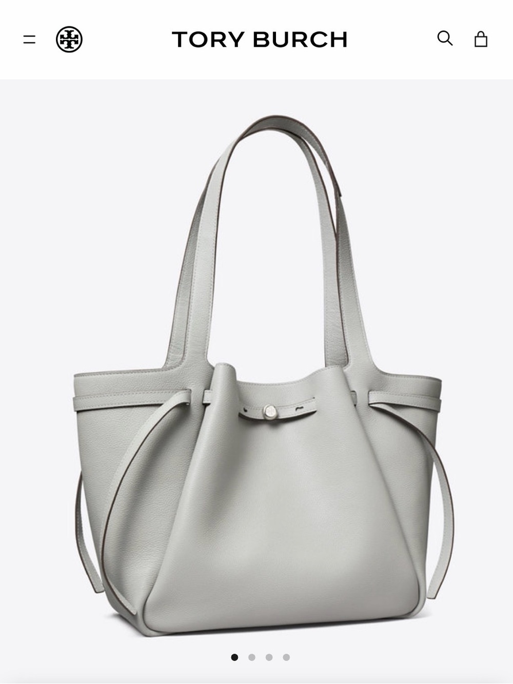 Tory Burch Romy Tote - Light Granite